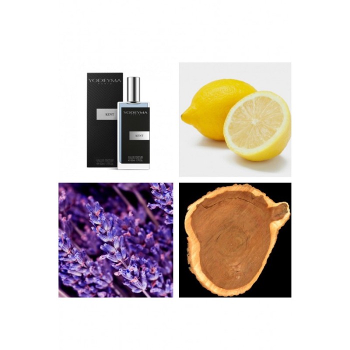 Yodeyma Kent Apa de parfum pentru barbati, nuante de lamaie, lavanda si cedru, 50ml [4]