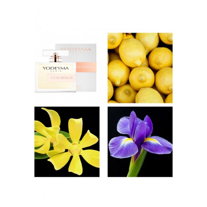 Yodeyma L'eau Berlue Apa de parfum pentru femei, nuante de lamaie, Ylang Ylang si iris, 100ml [5]