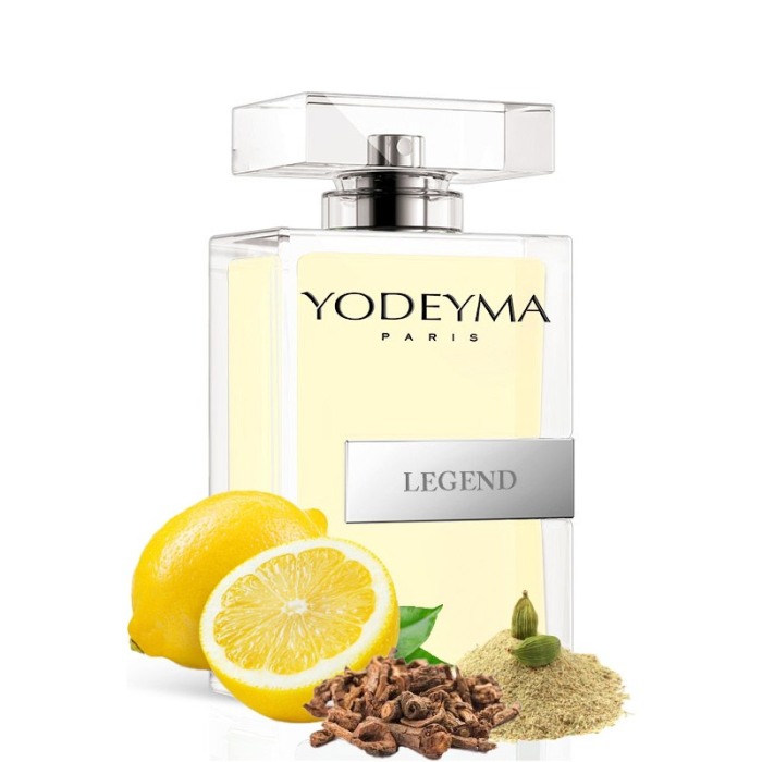 Yodeyma Legend Apa de parfum pentru barbati, nuante de lamaie de Sicilia, Cardamon si pachuli, 100ml [1]