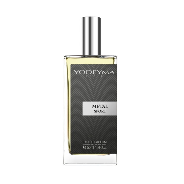 Yodeyma Metal Sport Apa de parfum pentru barbati, nuante de mandarina, nota acvatica si vetiver, 50ml [2]
