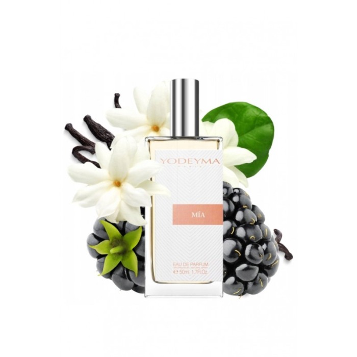 Yodeyma Mia Apa de parfum pentru femei, nuante de zmeura neagra, iasamie de Sambac si vanilie, 50ml [1]