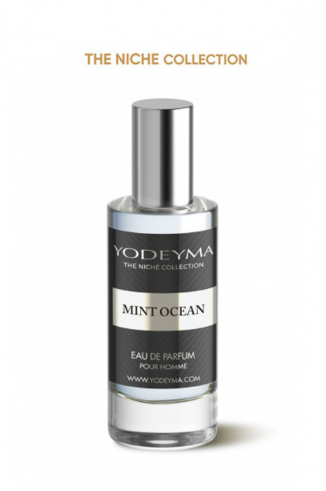 Yodeyma Mint Ocean Apa de parfum pentru barbati, nuante de menta, lamaie si busuioc, pentru barbatul activ, care isi doreste un suflu de libertate si forta in fiecare zi, 15ml [3]