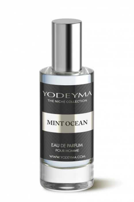 Yodeyma Mint Ocean Apa de parfum pentru barbati, nuante de menta, lamaie si busuioc, pentru barbatul activ, care isi doreste un suflu de libertate si forta in fiecare zi, 15ml [2]