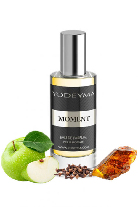 Yodeyma Moment Apa de parfum pentru barbati, nuante de mar, cuisoare si chihlimbar, 15ml [1]