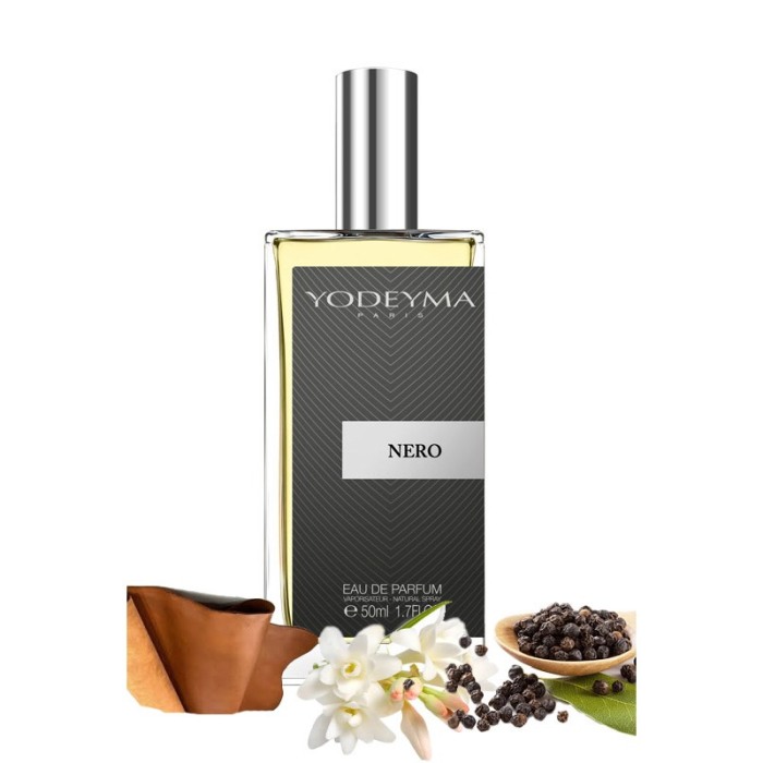 Yodeyma Nero Apa de parfum pentru barbati, nuante de piper negru, tuberoza si piele, 50ml [1]