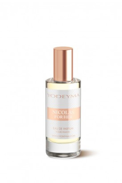 Yodeyma Nicolas for Her Apa de parfum pentru femei, nuante de azahar, iasomie si mosc alb, 15ml [5]