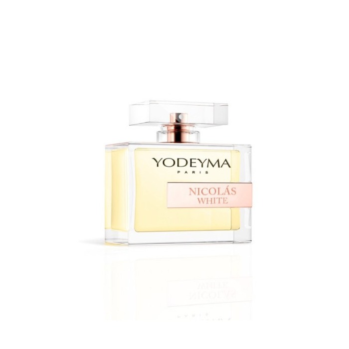 Yodeyma Nicolas White Apa de parfum pentru femei, nuante de trandafir alb, cedru alb si mosc alb, 100ml [2]