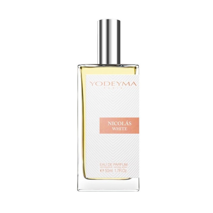 Yodeyma Nicolas White Apa de parfum pentru femei, nuante de trandafir alb, cedru alb si mosc alb, 50ml [2]
