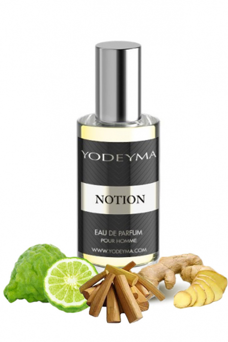Yodeyma Notion Apa de parfum pentru barbati, nuante de bergamota, ghimbir si Sándal, 15ml [1]