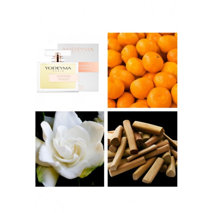Yodeyma Notion Woman Apa de parfum pentru femei, nuante de mandarina, gardenia si sándal, 100ml [3]