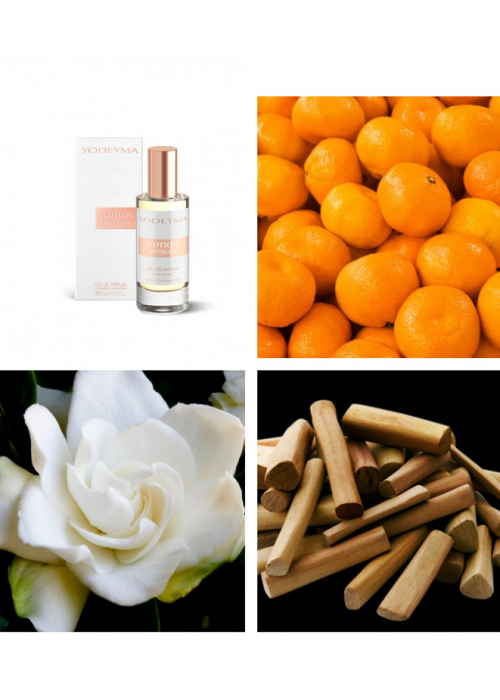 Yodeyma Notion Woman Apa de parfum pentru femei, nuante de mandarina, gardenia si sándal, 15ml [4]