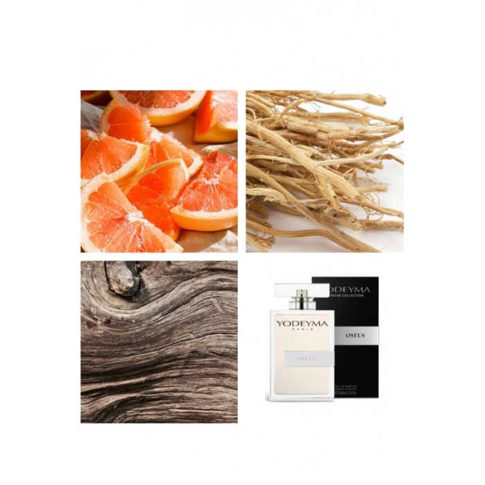Yodeyma Oseus Apa de parfum pentru barbati, nuante grapefruit, vetiver si lemn uscat, 100ml [4]