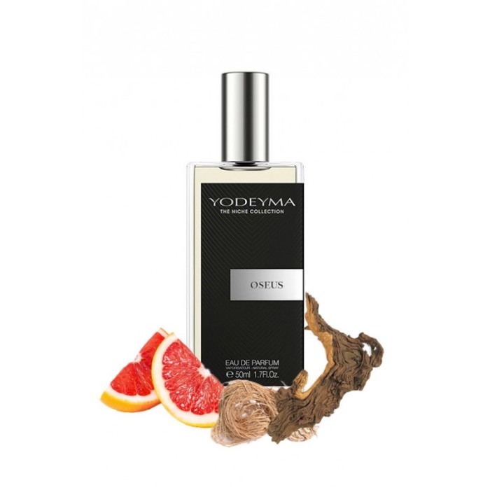 Yodeyma Oseus Apa de parfum pentru barbati, nuante grapefruit, vetiver si lemn uscat, 50ml [1]