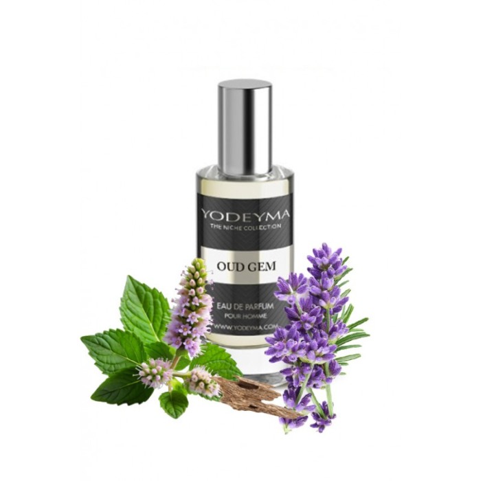 Yodeyma Oud Gem Apa de parfum pentru barbati, nuante de Oud, pachuli si lavanda, 15ml [1]