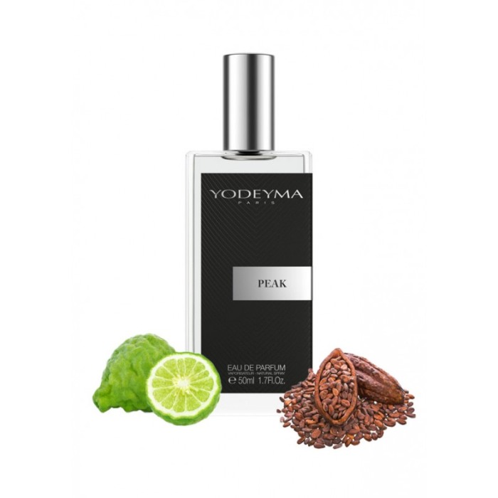 Yodeyma Peak Apa de parfum pentru barbati, nuante de bergamota, piele si cacao, 50ml [1]
