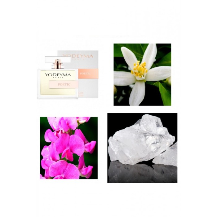 Yodeyma Poetic Apa de parfum pentru femei, nuante de floare de lamaie, mazare dulce si mosc alb, 100ml [4]