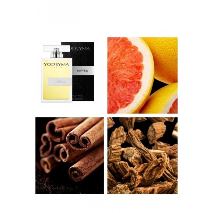 Yodeyma Power Apa de parfum pentru barbati, nuante de grapefruit, scortisoara si pachuli, 100ml [4]