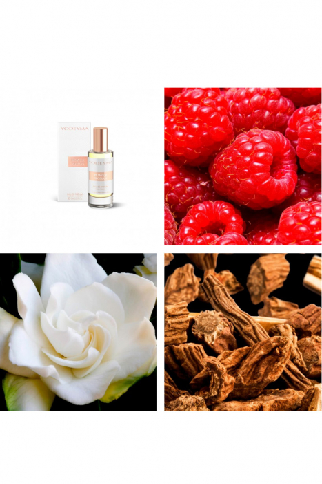 Yodeyma Power Woman Apa de parfum pentru femei, nuante de zmeura, gardenia si pachuli, 15ml [4]