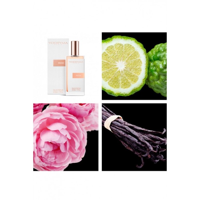 Yodeyma Prime Apa de parfum pentru femei, nuante de bergamota, trandafir si vanilie, 50ml [4]
