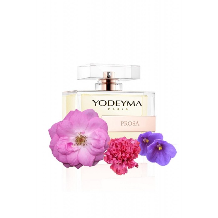 Yodeyma Prosa Apa de parfum pentru femei, nuante de trandafir de Damasco, Saintpauli si garoafa, 100ml [1]