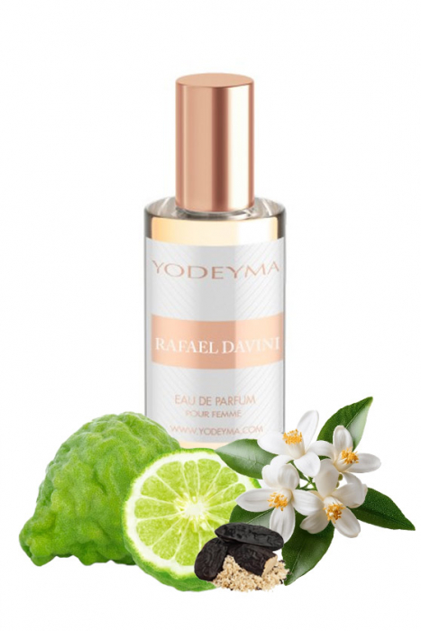 Yodeyma Rafael Davini Apa de parfum pentru femei, nuante de bergamota, azahar si Haba Tonka, 15ml [1]