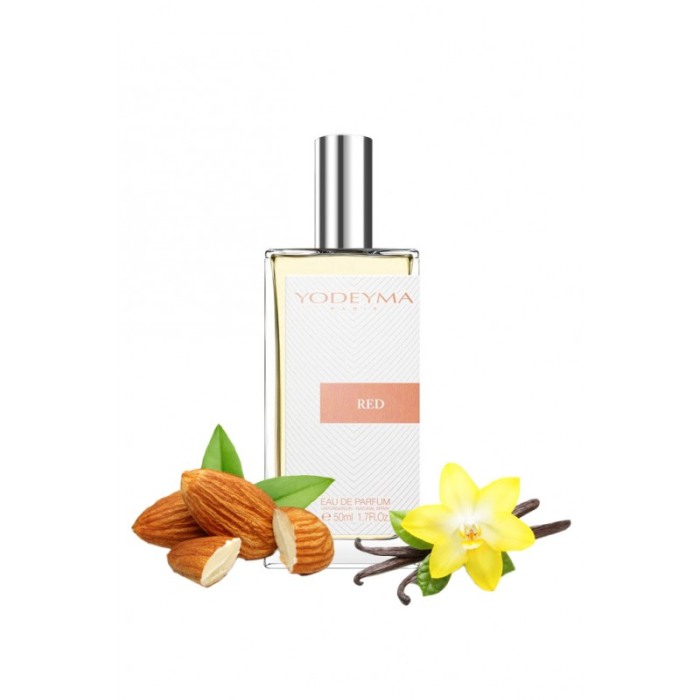 Yodeyma Red Apa de parfum pentru femei, nuante migdale, vanilie si mosc alb, 50ml [1]