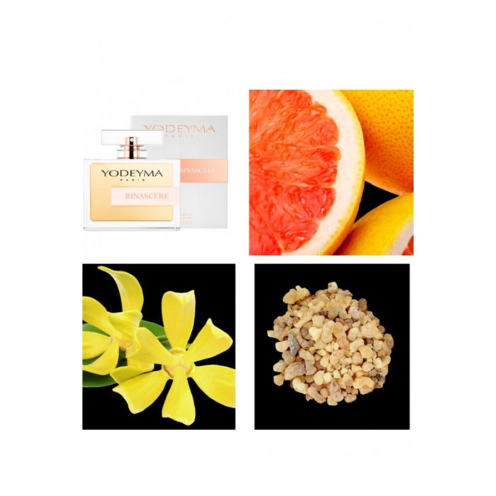 Yodeyma Rinascere Apa de parfum pentru femei, nuante de grapefruit, Ylang Ylang si mosc, 100ml [3]