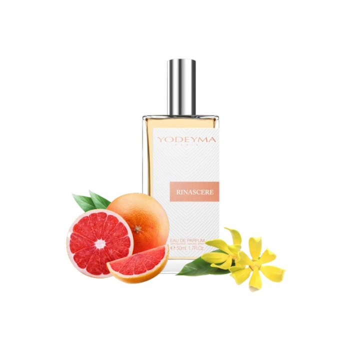 Yodeyma Rinascere Apa de parfum pentru femei, nuante de grapefruit, Ylang Ylang si mosc, 50ml [1]