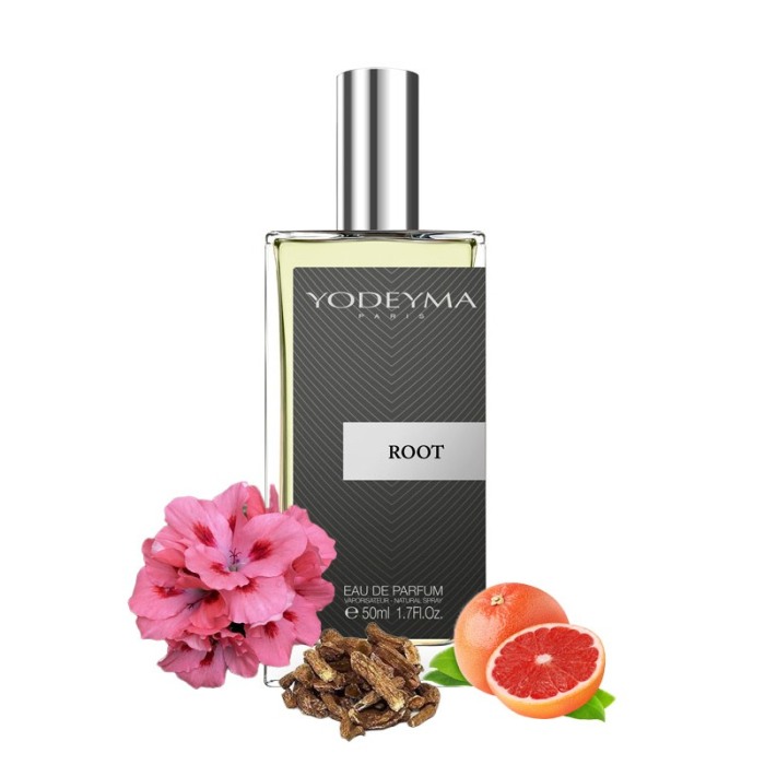 Yodeyma Root Apa de parfum pentru barbati, nuante de grapefruit, muscate si pachuli, 50ml [1]