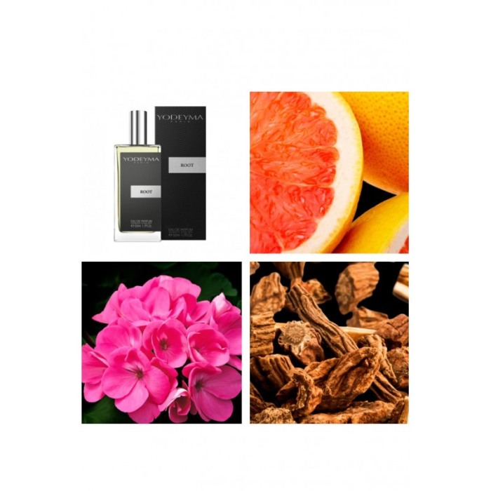 Yodeyma Root Apa de parfum pentru barbati, nuante de grapefruit, muscate si pachuli, 50ml [3]