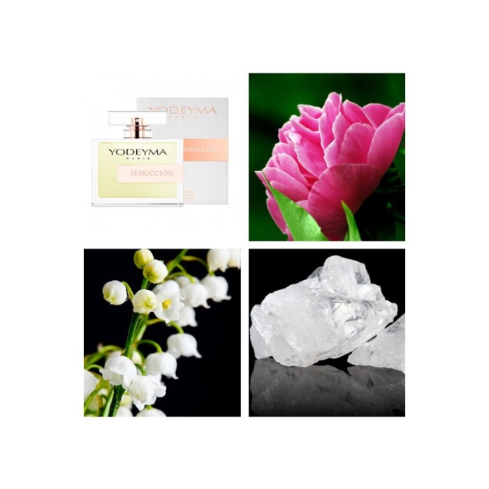 Yodeyma Seducción Apa de parfum pentru femei, nuante de peonie, lacramioara si mosc alb, 100ml [3]