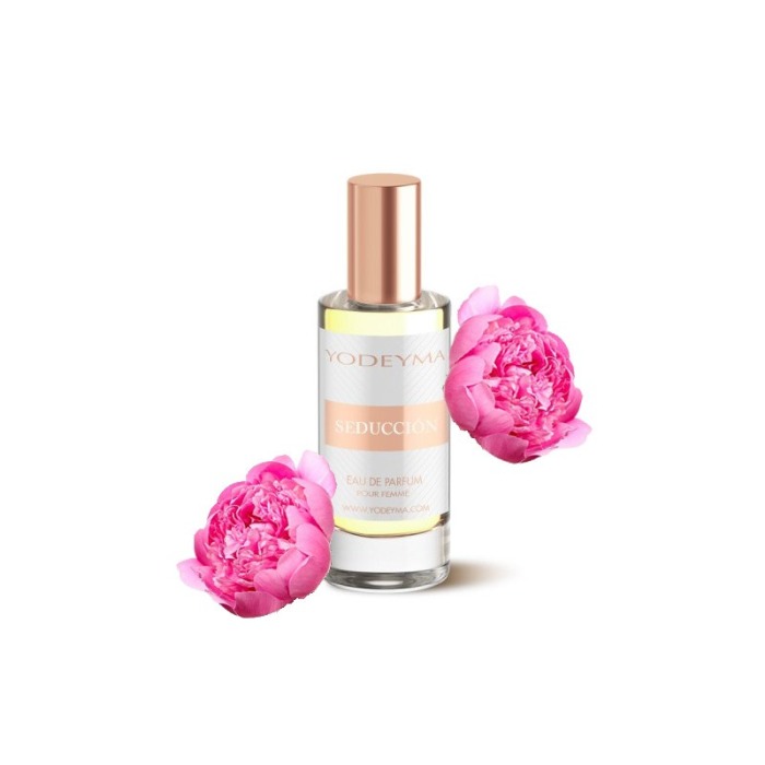 Yodeyma Seducción Apa de parfum pentru femei, nuante de peonie, lacramioara si mosc alb, 15ml [1]