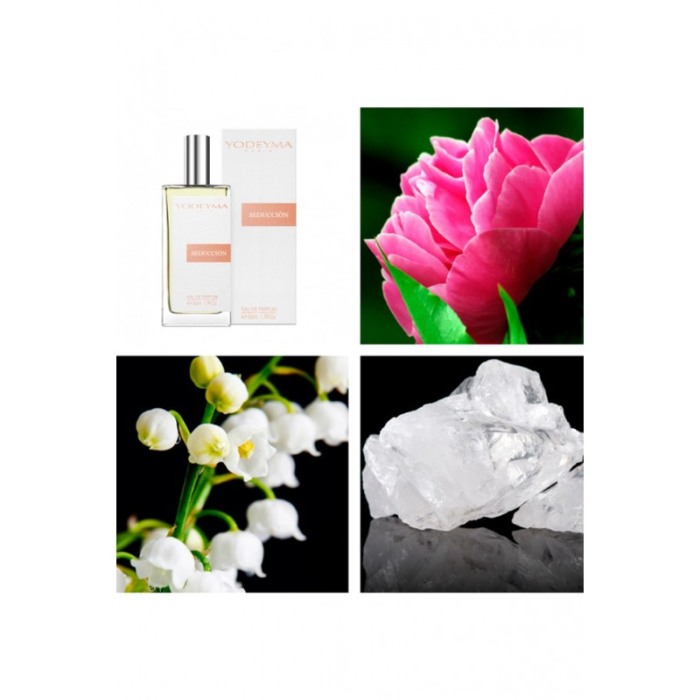 Yodeyma Seducción Apa de parfum pentru femei, nuante de peonie, lacramioara si mosc alb, 50ml [4]