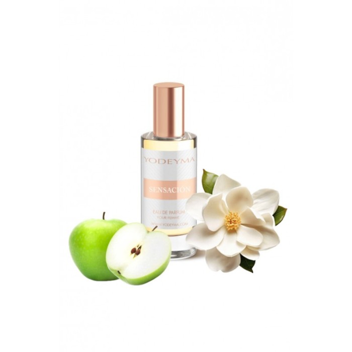 Yodeyma Sensación Apa de parfum pentru femei, nuante de mar verde, magnolia, iris alb, 15ml [1]