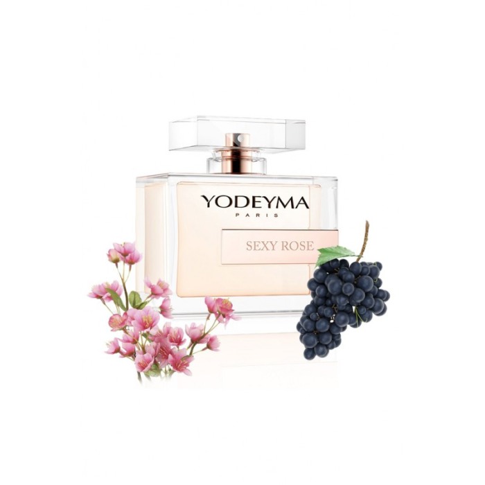 Yodeyma Sexy Rose Apa de parfum pentru femei, nuante de struguri, flori de piersic si mosc alb, 100ml [1]