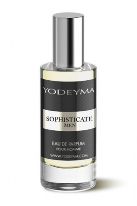 Yodeyma Sophisticate Men Apa de parfum pentru barbati, nuante de busuioc, cardamon si cedru, 15ml [2]