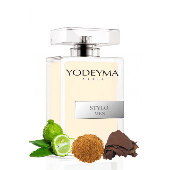 Yodeyma Stylo Men Apa de parfum pentru barbati, nuante de bergamota, nuca macinata si piele, 100ml [1]