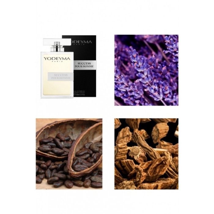 Yodeyma Success Pour Homme Apa de parfum pentru barbati, nuante de lavanda, cacao si pachuli, 100ml [4]
