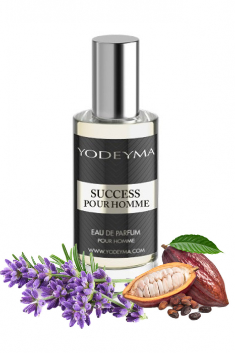 Yodeyma Success Pour Homme Apa de parfum pentru barbati, nuante de lavanda, cacao si pachuli, 15ml [1]