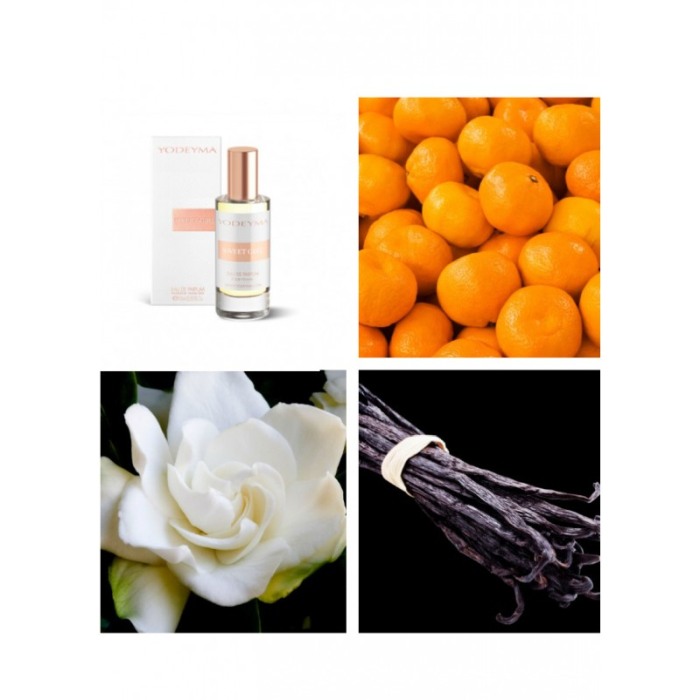 Yodeyma Sweet Girl Apa de parfum pentru femei, nuante de mandarina, gardenia si vanilie, 15ml [4]