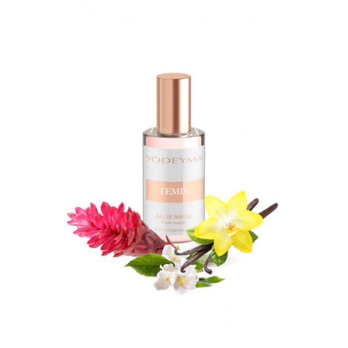 Yodeyma Temis Apa de parfum pentru femei, nuante de Floare de Ghimbir, Iasomie de apa si vanilie, 15ml [1]