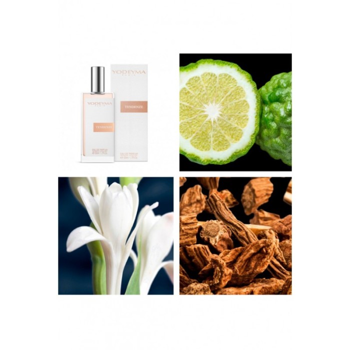 Yodeyma Tendenze Apa de parfum pentru femei, nuante de bergamota, tuberoza si pachuli, 50ml [4]