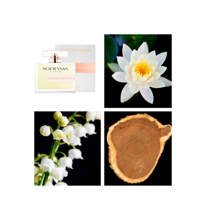 Yodeyma Transparencia Apa de parfum pentru femei, nuante de Floare de Lotus, lacramioara si cedru, 100ml [4]