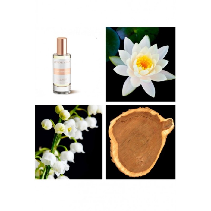 Yodeyma Transparencia Apa de parfum pentru femei, nuante de Floare de Lotus, lacramioara si cedru, 15ml [4]