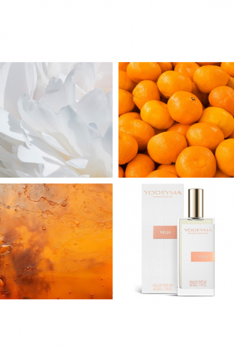 Yodeyma Valia Apa de parfum pentru femei, nuante de mandarin, flori de portocal si arbore de Akigalawood, cu note lemnoase si usor picante, 50ml [5]