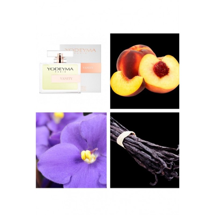 Yodeyma Vanity Apa de parfum pentru femei, nuante de piersica, saintpauli si vanilie, 100ml [4]