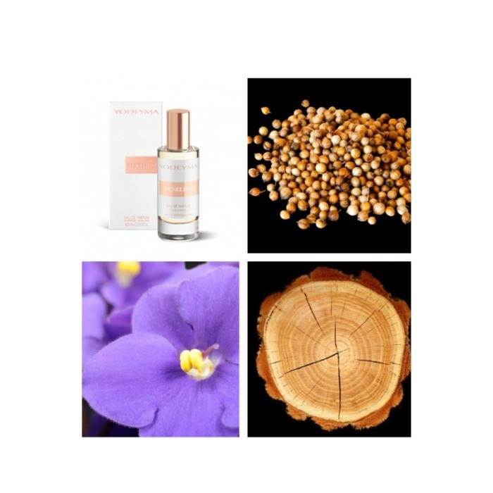 Yodeyma Venelium Apa de parfum pentru femei, nuante de coriandru, saitpauli si lemn, 15ml [4]