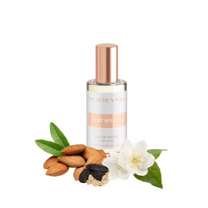 Yodeyma Very Special Apa de parfum pentru femei, nuante de migdale, iasomie si Haba Tonka, 15ml [1]