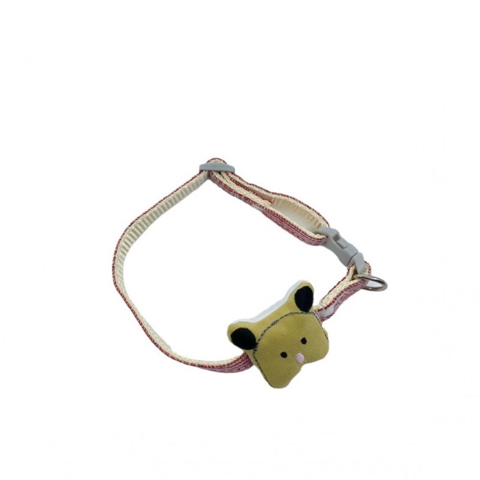 Zgarda Bear Cartoon, pentru caini si pisici de talie mica, confortabila, 23/33 cm, multicolor [2]