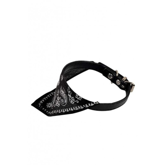 Zgarda cu bandana pentru caini de talie mica, confortabila,neagra,Doty [3]